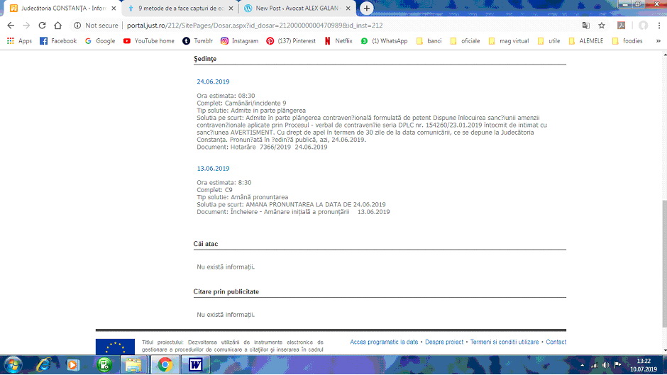 proces caa pavele constanta